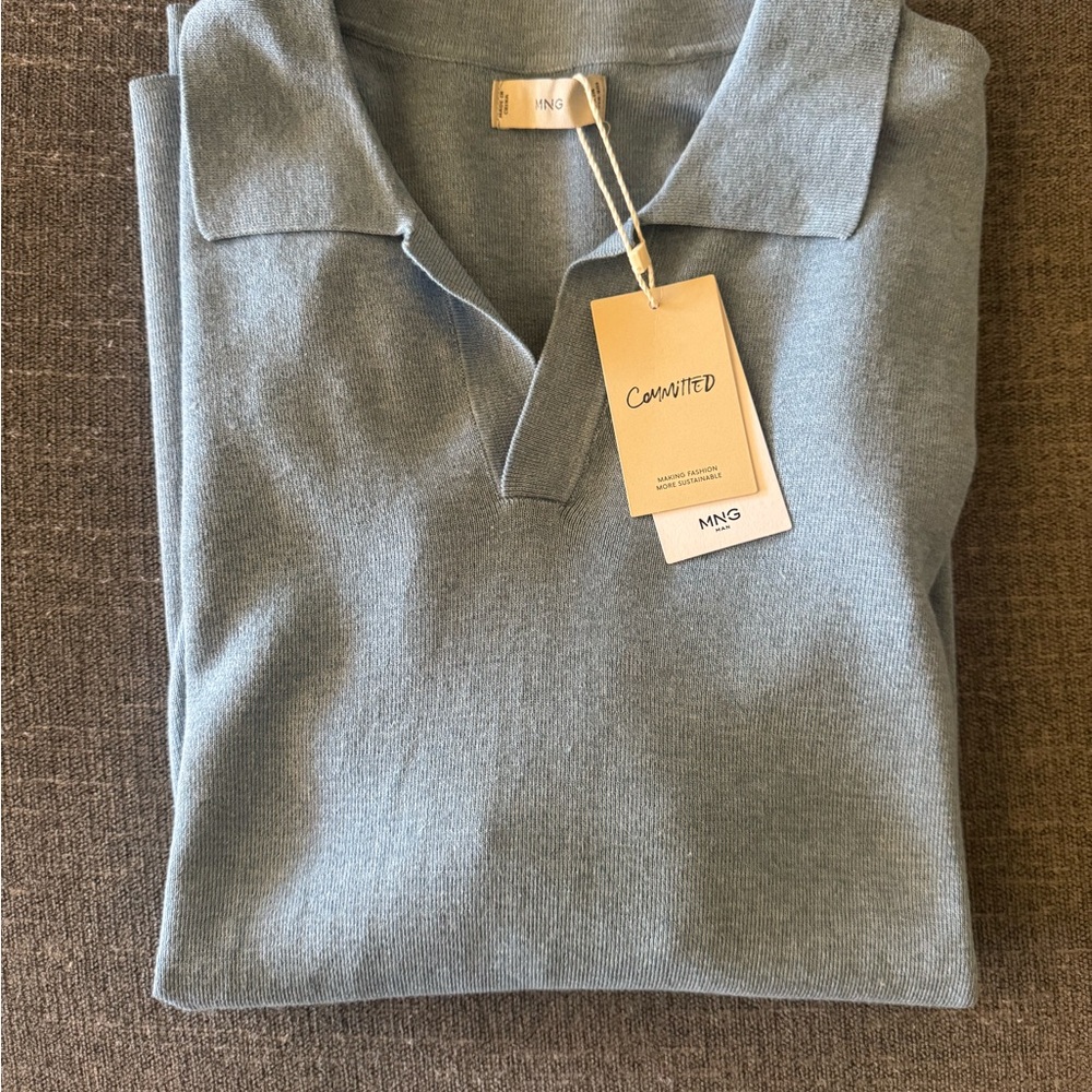 Mango Men's Blue Sweater